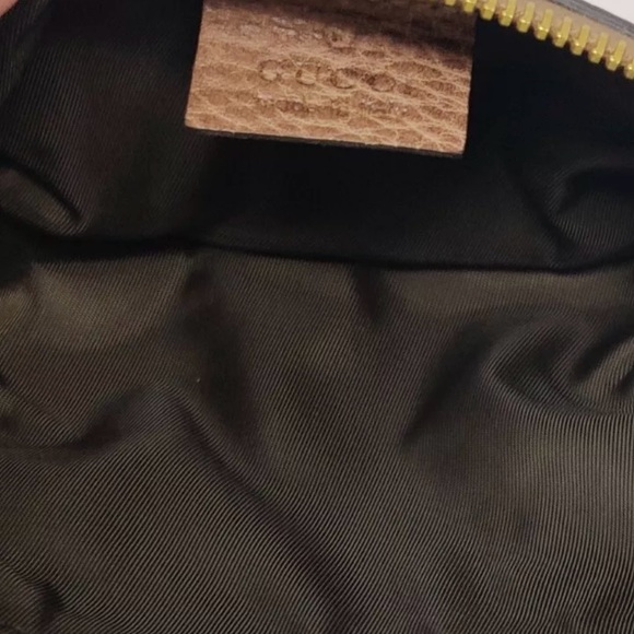 Gucci Vintage Guccissima Brown Leather Bamboo Wristlet. - Picture 3 of 10